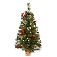 Vickerman 2.5' Artificial Siegal Berry Pine 50 Clear Lights with Berries
