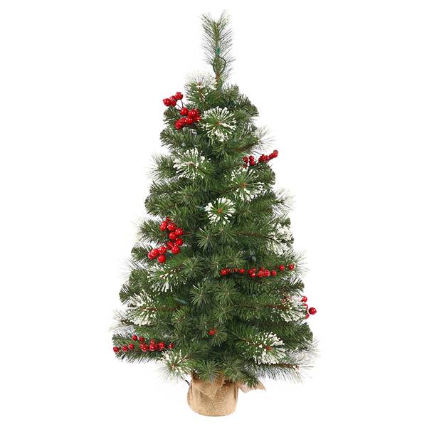 3.5' Artificial Siegal Berry Pine with Berries