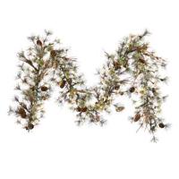 Vickerman 9' x 12" Artificial Dakota Pine Garland 50 Clear Lights