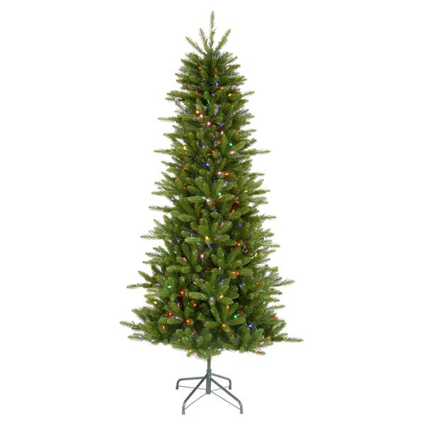 4.5' x 30" Artificial Knox Slim Pine 200 Multi-Color LED Lights