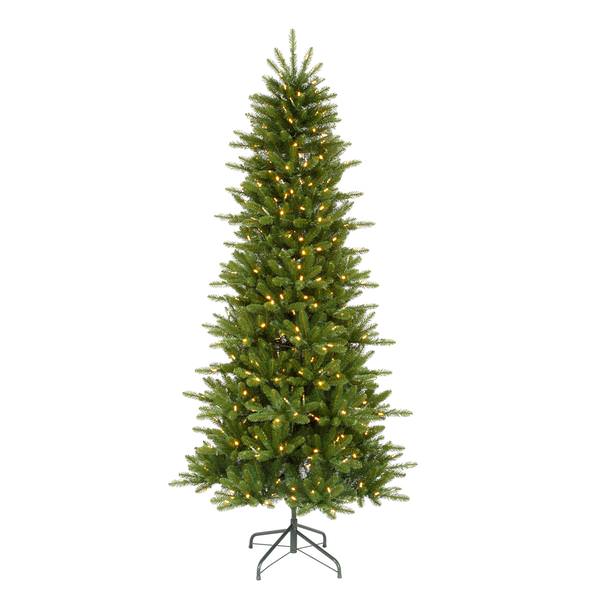 7.5' x 44" Artificial Knox Slim Pine 550 Warm White LED Lights