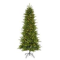 Vickerman 7.5' x 44" Artificial Knox Slim Pine 550 Warm White LED Lights