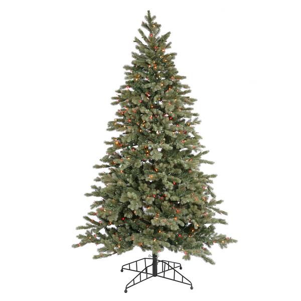 8.5' x 56" Artificial Blue Balsam Fir 1,000 Multi-Color Lights