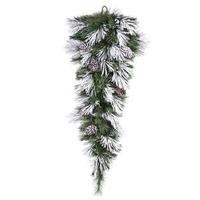 Vickerman 48" Artificial Flocked Mixed Pine Teardrop
