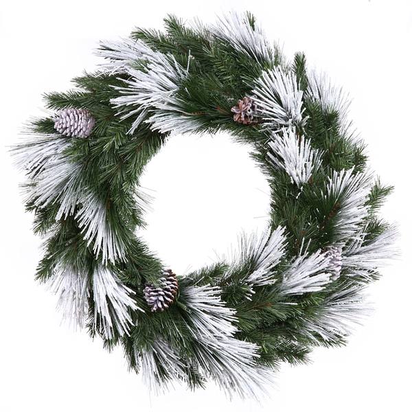 30" Artificial Flocked Mixed Pine