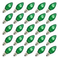 Vickerman C7 Candelabra Screw Base Transparent Green (25 pack)