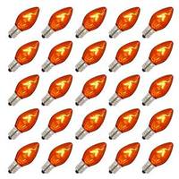 Vickerman C7 Candelabra Screw Base Transparent Amber (25 pack)