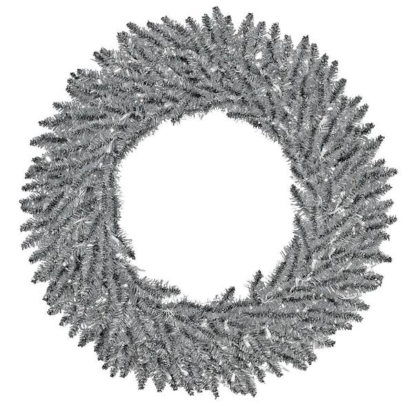 36" Artificial Pewter Tinsel