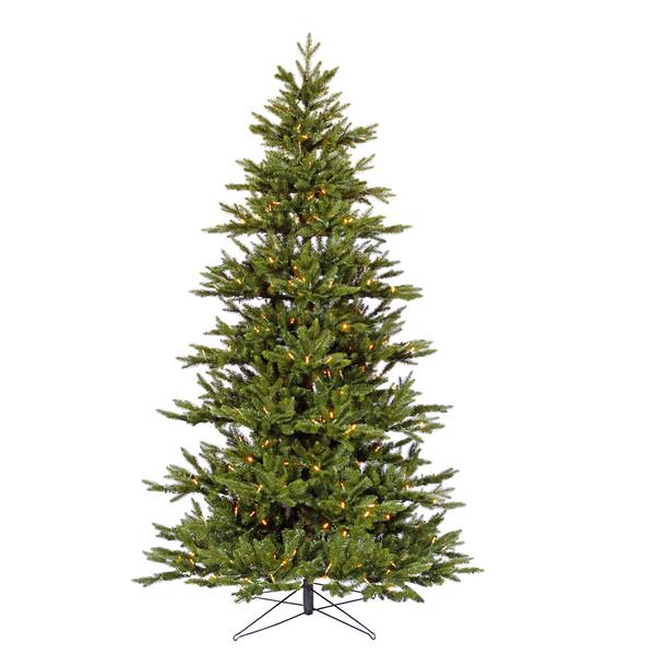 7.5' x 55" Artificial Medium Noble Fir 500 Warm White Italian LED Lights