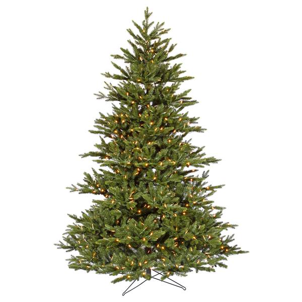 7.5' x 65" Artificial Noble Fir 800 Warm White Italian LED Lights