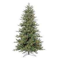 Vickerman 5.5' x 45" Artificial Medium Blue Noble Fir 250 Warm White Italian LED Lights