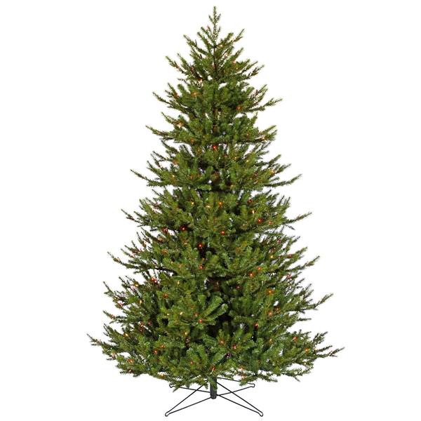 7.5' X 60" Artificial Granton Spruce 600 Multi-Color DuraLit Miniature Lights