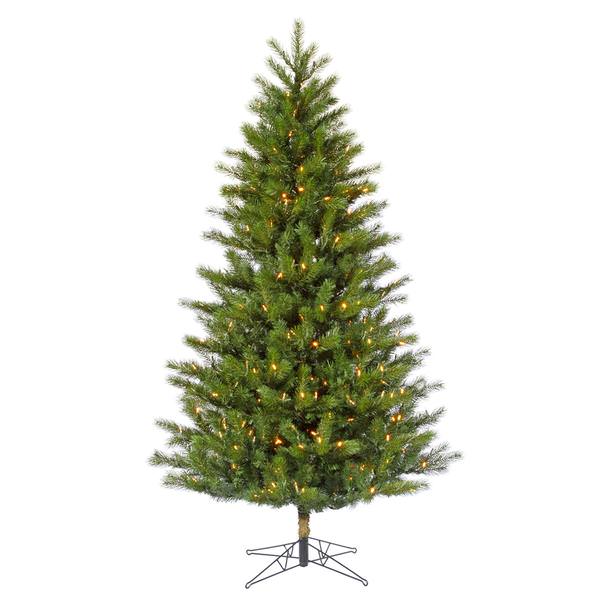 9' x 61" Artificial Augusta Pine 650 Warm White Italian LED Lights