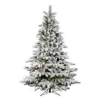 Vickerman 4.5' x 40" Artificial Flocked Aspen 150 Clear Lights