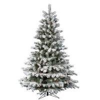 Vickerman 4.5' x 40" Artificial Flocked Aspen 150 Multi-Color Lights