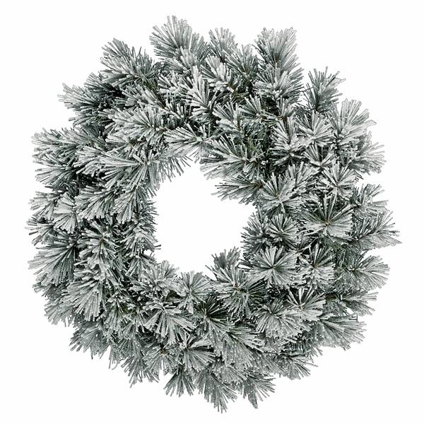 30" Artificial Frosted White Pine