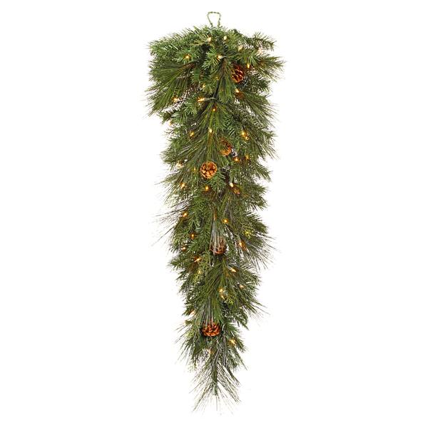 36" Artificial Manowa Mix Pine Teardrop 50 Clear Lights