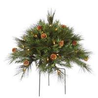 Vickerman 1.5' x 36" Artificial Manowa Mix Pine Bush 50 Clear Lights