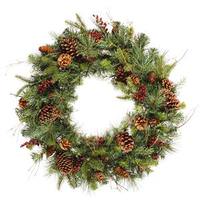 Vickerman 30" Artificial Cibola Mix with Berries and Pine Cones