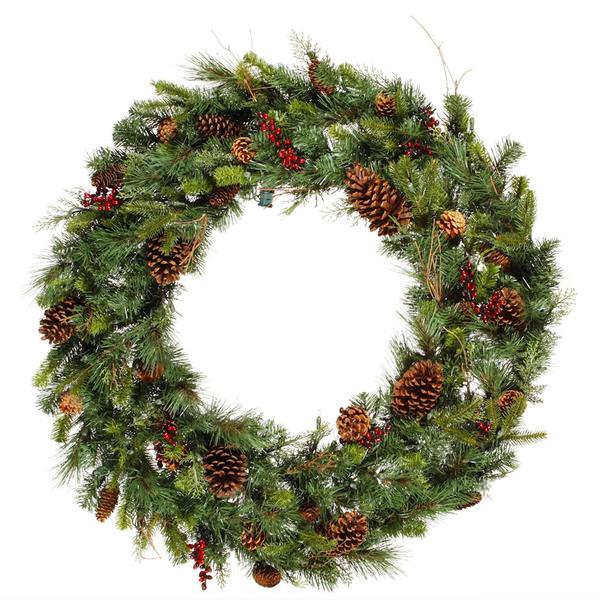 36" Artificial Cibola Mix Berry with Pine Cones