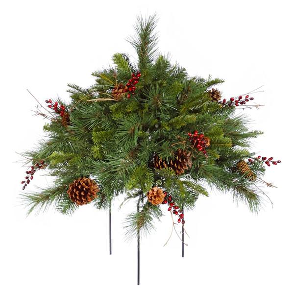 1.5' x 36" Artificial Cibola Mix Berry Bush