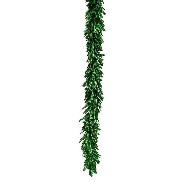 8.5' x 8" Artificial Green Foil Garland