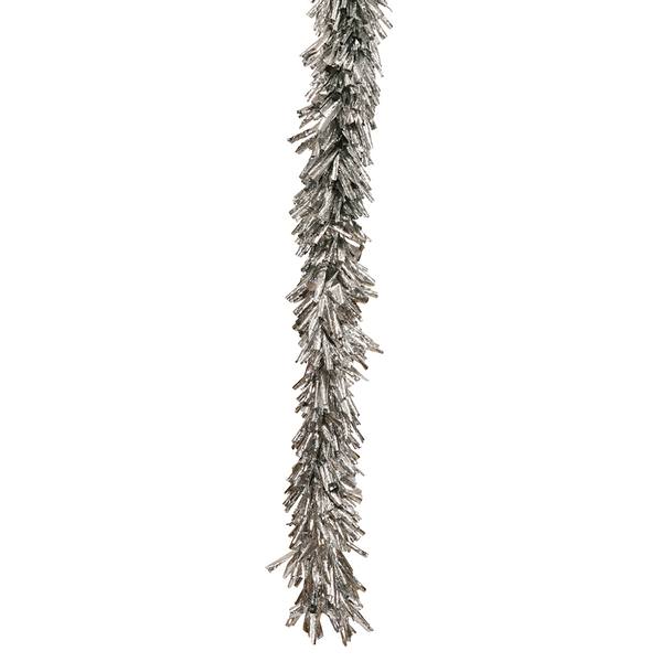 8.5' x 8" Artificial Silver Foil Garland