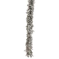 Vickerman 8.5' x 8" Artificial Silver Foil Garland