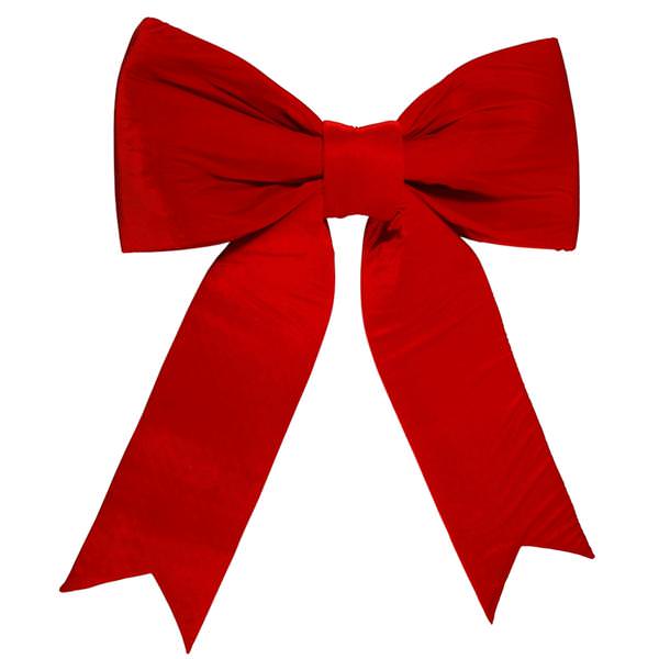 60" x 68" Red Velvet Bow