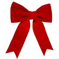 Vickerman 60" x 68" Red Velvet Bow