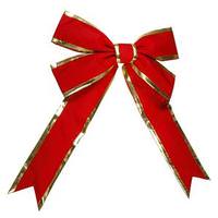 Vickerman 60" x 79" Red / Gold Bow