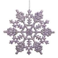 Vickerman 6.25" Lavender Glitter Snowflake Ornament (12 pack)