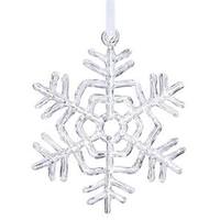 View 5" Clear Acrylic Snowflake Ornament