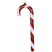 Vickerman 24" Red / White / Green Glitter Candy Cane Ornament