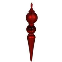 Vickerman 42" Red Shiny / Matte / Glitter Finial Ornament