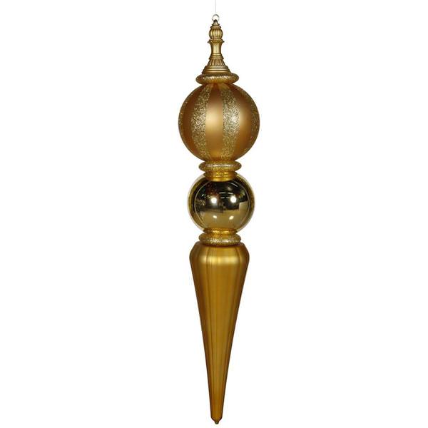 42" Gold Shiny / Matte / Glitter Finial Ornament