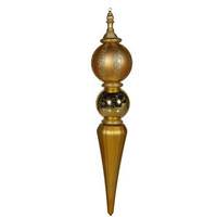 Vickerman 42" Gold Shiny / Matte / Glitter Finial Ornament