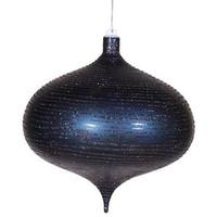 Vickerman 8" Sea Blue Matte Glitter Onion Ornament
