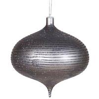 Vickerman 8" Pewter Matte Glitter Onion Ornament