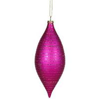 Vickerman 7" Cerise Matte Glitter Drop Ornament