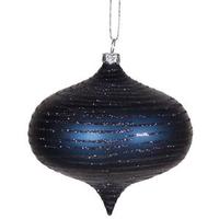 Vickerman 4" Sea Blue Matte Glitter Onion Ornament