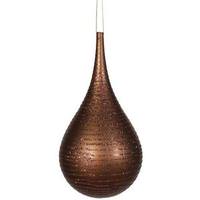 Vickerman 4" Chocolate Matte Glitter Onion Drop Ornament