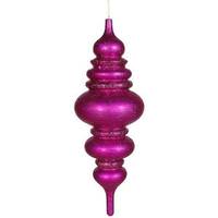 Vickerman 23" Cerise Matte Glitter Brushed Finial Ornament