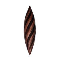 Vickerman 25" Chocolate Matte Glitter Swirl Drop Ornament