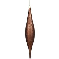 Vickerman 13" Chocolate Matte Glitter Skinny Drop Ornament