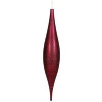 Vickerman 22" Burgundy Matte Glitter Skinny Drop Ornament