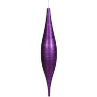 Vickerman 22" Purple Matte Glitter Skinny Drop Ornament