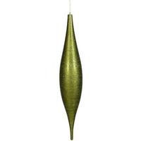 Vickerman 22" Dark Olive Matte Glitter Skinny Drop Ornament