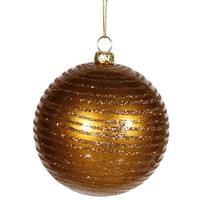 Vickerman 3" Antique Gold Matte Glitter Ball Ornament