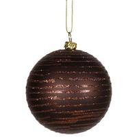 Vickerman 3" Chocolate Matte Glitter Ball Ornament